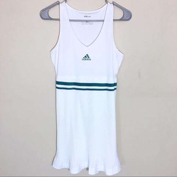 green and white adidas dress